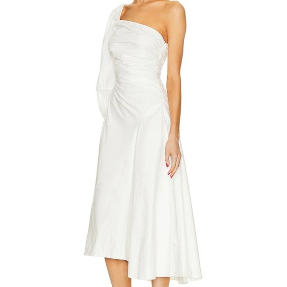 ULLA JOHNSON Fiorella Dress in Cowrie - 4 - Picture 4 of 11